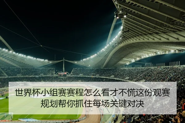 世界杯小组赛赛程怎么看才不慌这份观赛规划帮你抓住每场关键对决